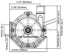 Laing #6050.0U010 - E10-NSHNNN2W-20-1 1" Hose Barb 240V C/W. 4' Bare Cable thumbnail 2