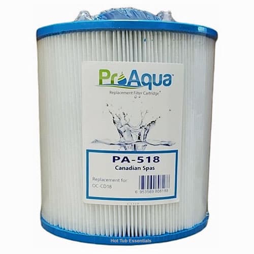Replacement Filter for Canadian Spas CD18 Filter (2014+), 50 Sq. Ft., Length: 6-5/16", Diameter: 5-3/4", Bottom/Core: 1-1/4" SAE, Top: Handle - Image 1